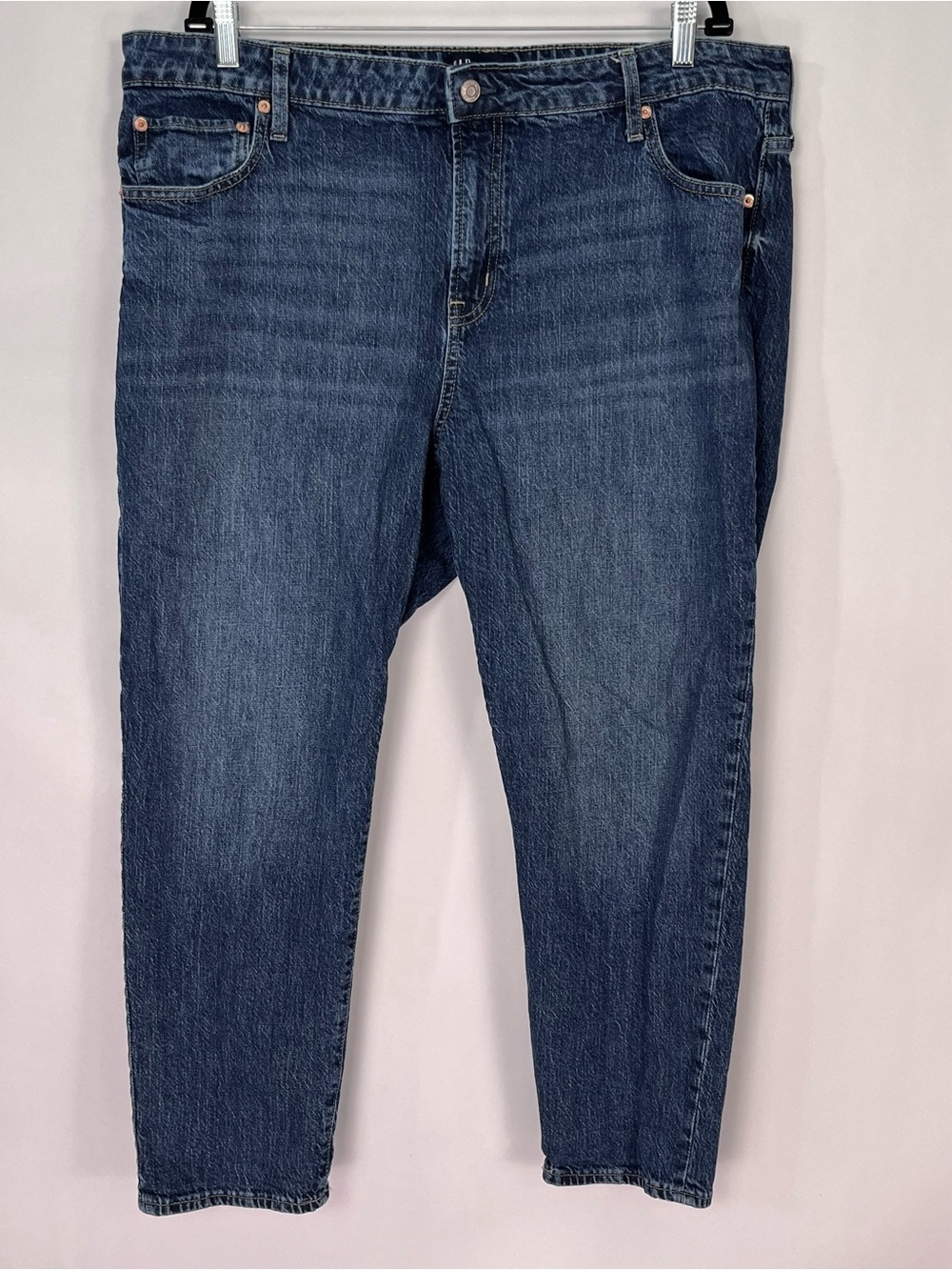Women’s Gap Universal Slim Boyfriend Straight Blue Jeans Sz 20 / 35R